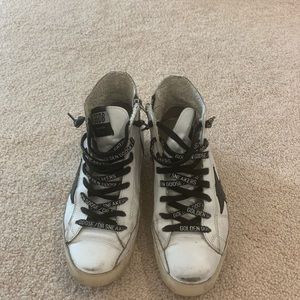Golden goose francy ! White and black 36